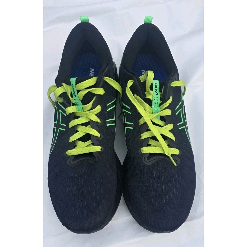 ASICS Gel-Excite 10 Running Shoes Mens 14 Black Neon + NEUPU Insole Sneakers